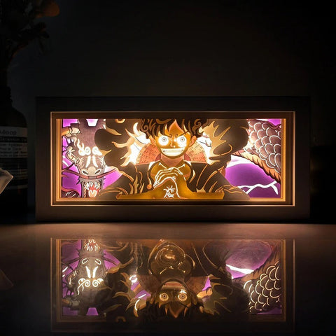 ONE PIECE Monkey D. Luffy Paper Carving Lamp Photo Frame