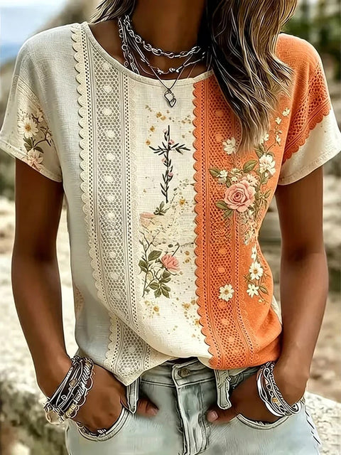 Bohemian retro 3D printed casual women's clothing m303034