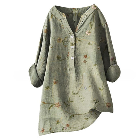 Autumn new long-sleeved comfortable printed fashion versatile shirt m301739