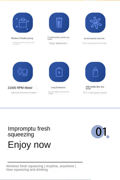 New juicer portable charging small juice cup m3330744