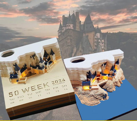 Harry Potter 3D Sticky Notes Creative Paper Carving Hogwarts Hand Tear Calendar m3331181