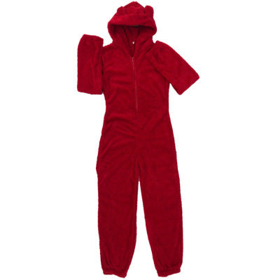 Fleece Thickened Fluffy Jumpsuit Hooded Pajamas m302166