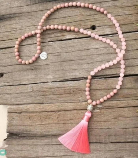 108 powder crystal bracelets, necklace lotus pendant bracelet Buddha bead necklace m3331299