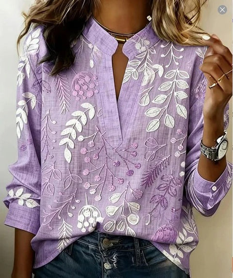 3D digital printing casual pullover versatile spring and summer new shirt top m302727