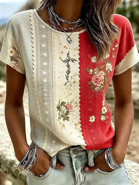 Bohemian retro 3D printed casual women's clothing m303034