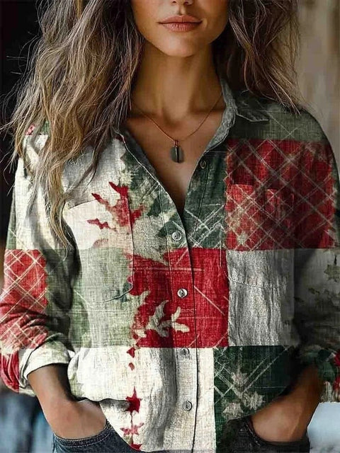 Trendy 3D printed long-sleeved shirt m303044