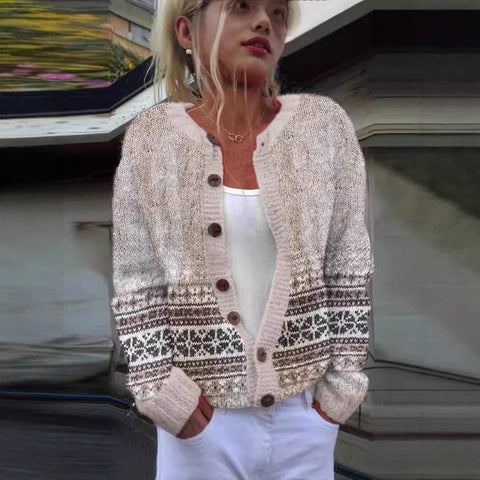 New cardigan knitted jacket women's clothing early spring and autumn source work m301722