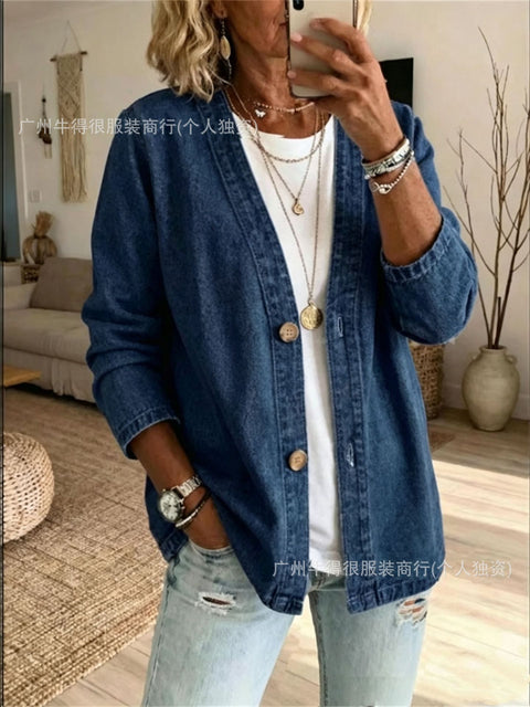 Casual denim cardigan jacket m303083