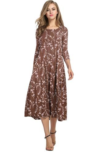 Autumn and winter dress solid color fashion big swing dress m302776