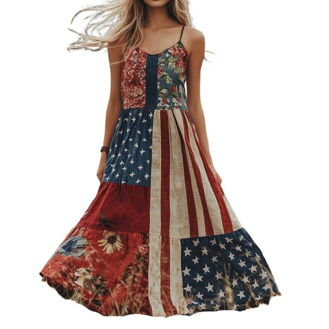 Women's trendy brand loose floral element casual dress m302384