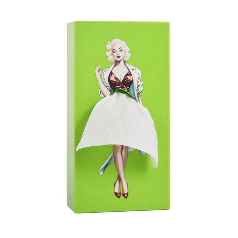 Cartoon anime girl tissue box flying skirt tissue box pod skirt girl face pumping carton cute desktop decorative ornament m5010683