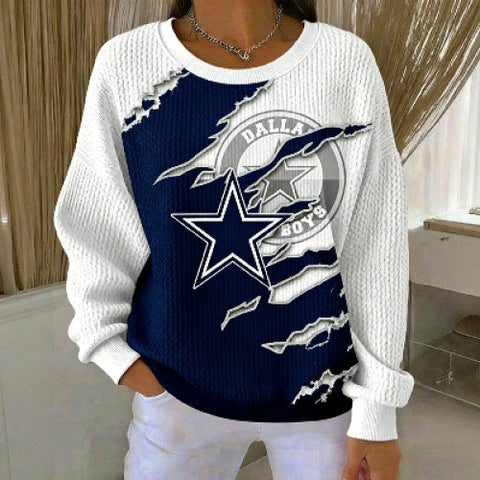Knitted Women's Christmas Crew Neck Long Sleeve Pullover Women's m302124