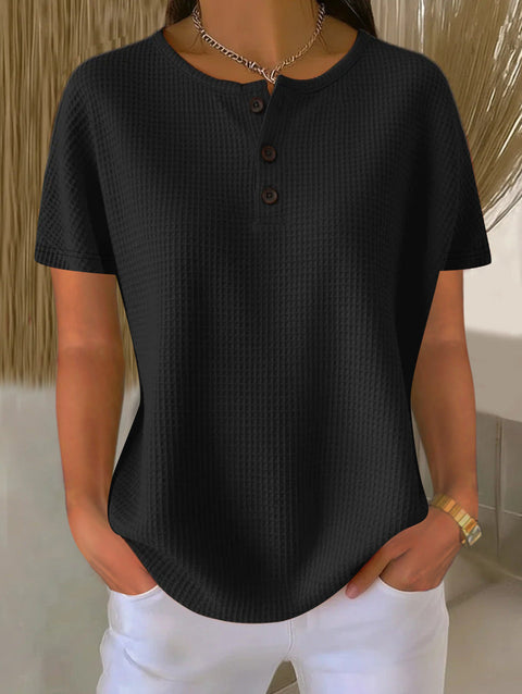 new solid color pullover loose top m302204