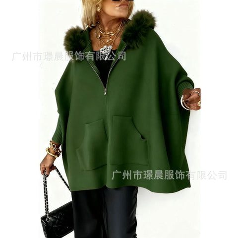 Women's Fashion Comfortable Casual Hooded Loose Jacket Women m302101