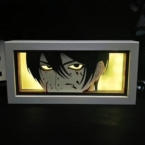 Attack on Titan Mikasa¡¤Ackerman Paper Carving Lamp Photo Frame