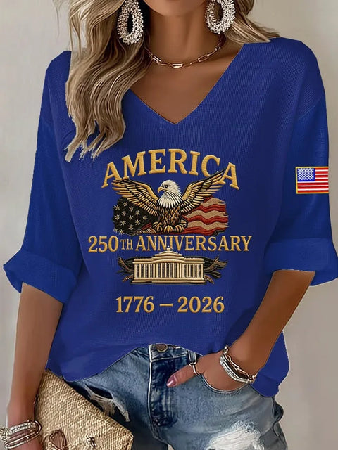 Summer V-neck short-sleeved top 3D digital printing women's casual short-sleeved m302655