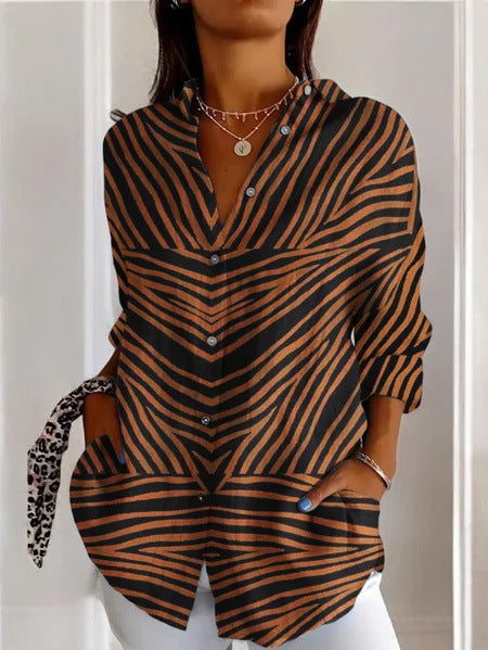 women's large size summer women's casual floral shirt women's small daisy shirt 3D printed shirt m301735