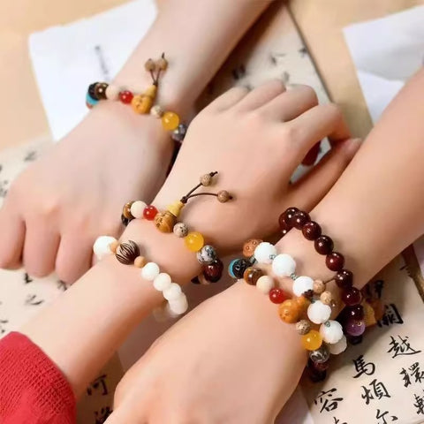 18 seed bracelet natal year star and moon Bodhi Buddha bead m3331279