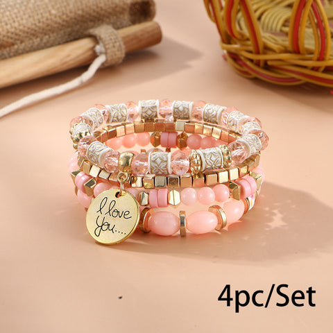 New Bohemian Bracelet Creative Tassel Multi-layer Beaded Bracelet m3331286