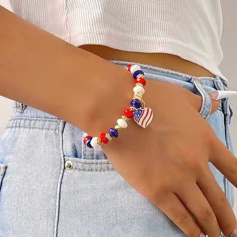 Bracelet USA American flag election holiday party commemorative patriotism bracelet m302600