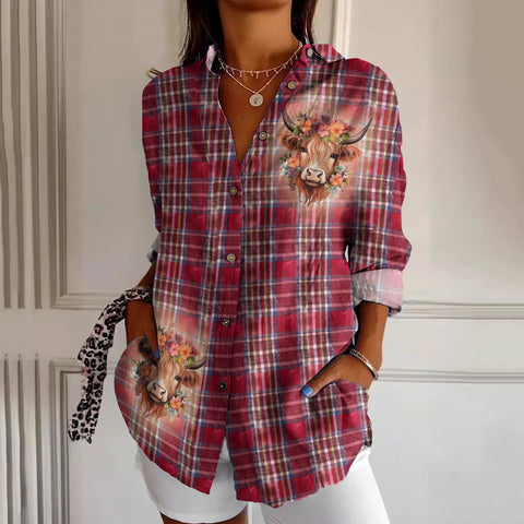 women's large size summer women's casual floral shirt women's small daisy shirt 3D printed shirt m301735