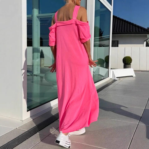 Independent Station Hot Sale Ladies Sling Loose Long Skirt Cotton m302045