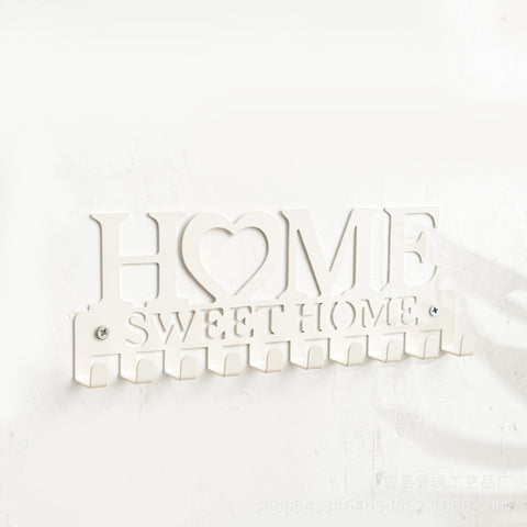 Metal wrought iron HOME key hook m3330875