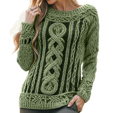 Autumn and winter 3D digital printing crew neck sweater knitted sweater m302083
