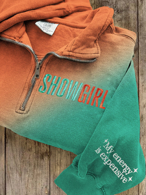 3D printed women's autumn and winter fashion casual stand-up collar sweater m302118