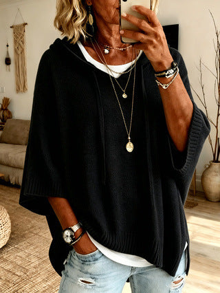 New hooded drawstring sweater sweater woven outside m303005