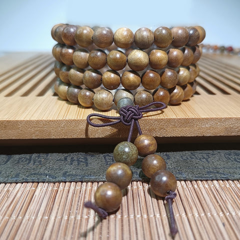 Guofeng 108 bracelets, sandalwood bead bracelets, various handheld Chinese knot rosary beads m3331293