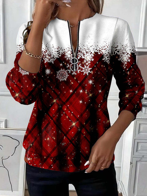 Printed sweater casual sweatshirt top m302179