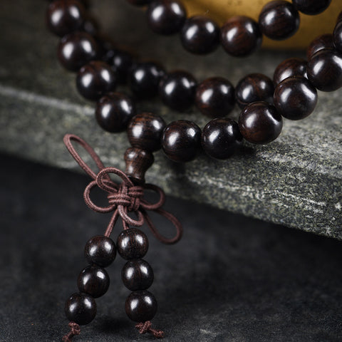 Ebony red sandalwood 108 beads bracelet wooden ebony bracelet m3331283