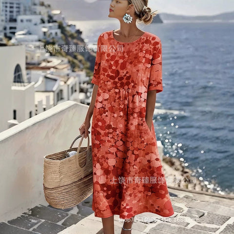 Short Sleeve Women's Loose Skirt Women's m303027