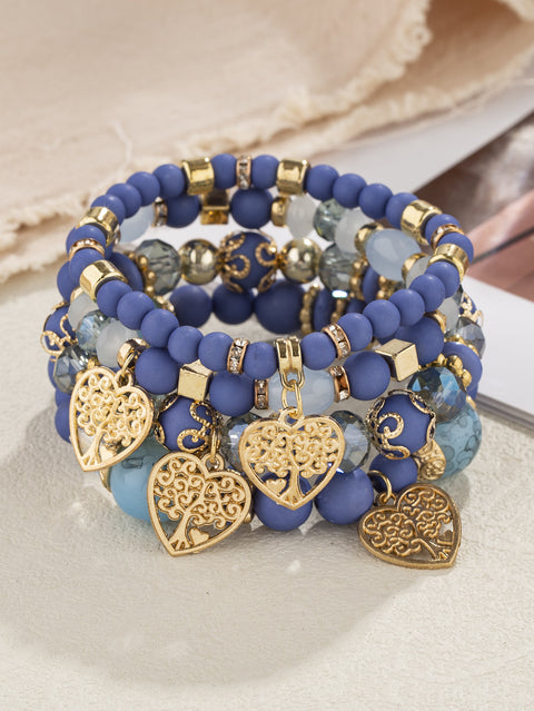 New Bohemian Bracelet Creative Tassel Multi-layer Beaded Bracelet m3331286