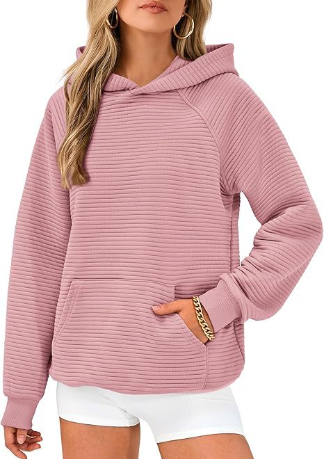 Women's Fashion Striped Hooded Loose Long Sleeve Sweater Women's m302027