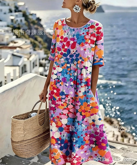 Short Sleeve Women's Loose Skirt Women's m303027