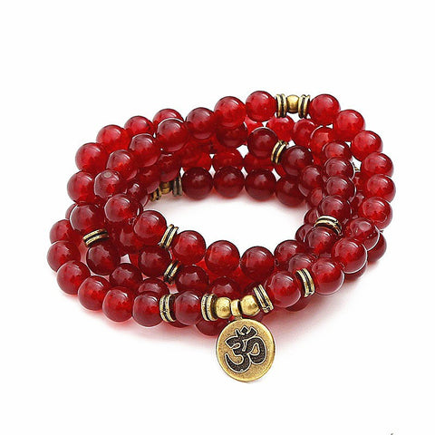 8Mm new Amazon bracelet 108 Buddha beads lotus multi-circle bracelet tree of life pendant item sweater chain m3331309