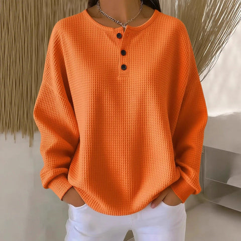Autumn and winter new solid color pullover loose top m302204