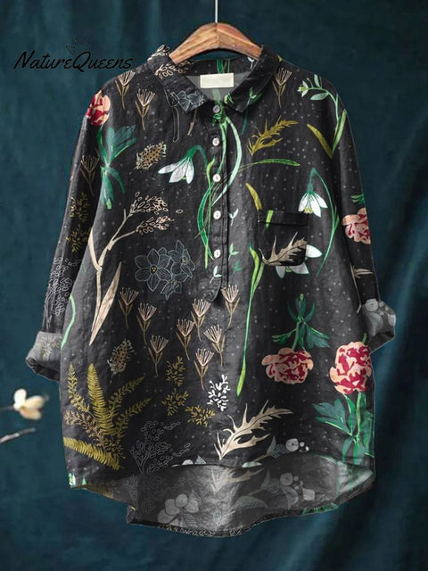 Loose printing crew neck casual large size women's T-shirt m301279