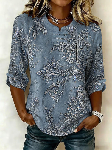 Women's floral print top m302985