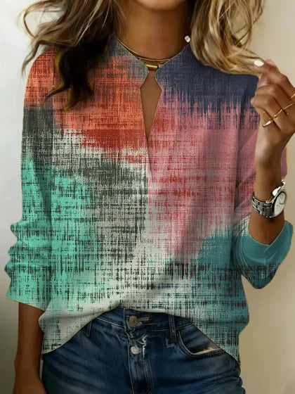 Loose casual long-sleeved top spring and autumn versatile commuter m302798