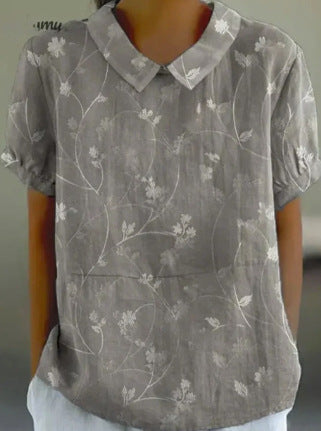 Summer wind short-sleeved printed pullover m301619