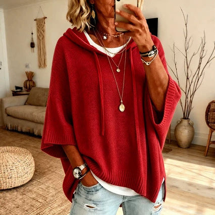 New hooded drawstring sweater sweater woven outside m303005