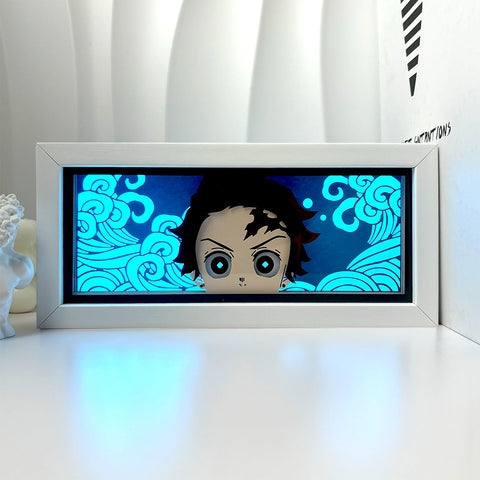 Demon Slayer Kamado Tanjirou Paper Carving Lamp Photo Frame