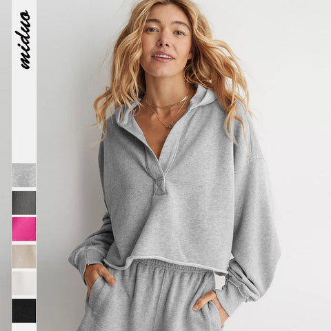 Women's v-neck top pullover long-sleeved shirt m301871