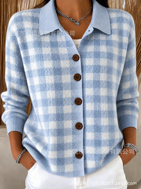 Knitted Cardigan Button Women's Sweater Jacket FF303295 02