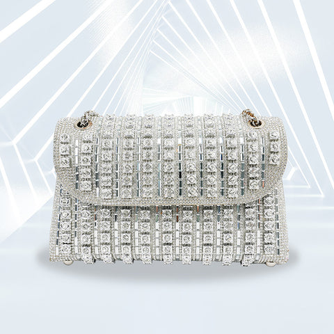 Straddling dinner bag fashion diamond clutch m3331137