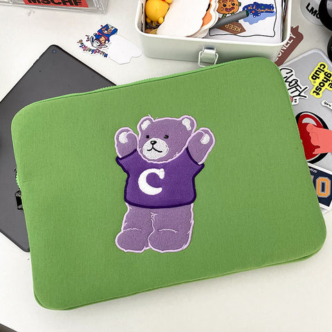 Cute Storage AC Bear iPad Notebook 13-15 Inch Tablet Bag Sleeve Sleeve m3330820