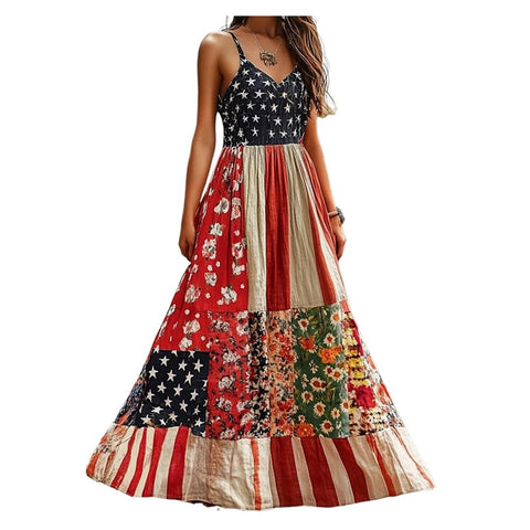 Women's trendy brand loose floral element casual dress m302384